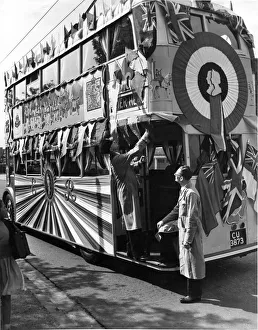 Queen Elizabeth II, Princess Elizabeth - Coronation A brightly decorated