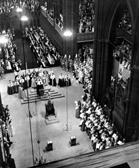Queen Elizabeth II, Princess Elizabeth - Coronation View of the ceremony from