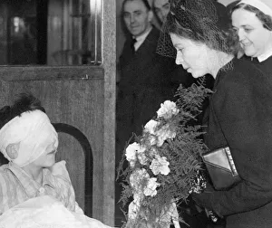 Queen Elizabeth II, Princess Elizabeth visits the Sunderland Eye Infirmary