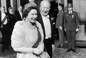 Queen Elizabeth II seen here with Prime Minister Edward Heath atting a