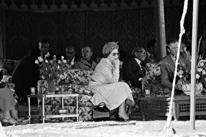 Images Dated 28th October 1980: Queen Elizabeth II state visit to Marrakesh, Morocco. 28th October 1980