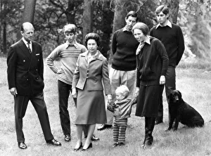 Core52 Prints: Queen Elizabeth II takes a stroll in the grounds of Balmoral Castle with Prince Philip