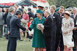 00756 Prints: Queen Elizabeth II visiting Middlesbrough to open Pallister Park. 18th May 1993