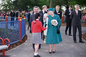 00756 Prints: Queen Elizabeth II visiting Middlesbrough to open Pallister Park