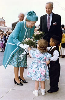 Manchester Collection: Queen Elizabeth II visits the British Council Offices, Manchester. 17th July 1992