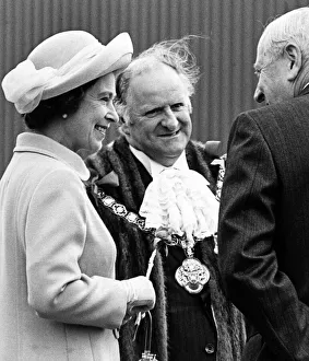 Anniversary Prints: Queen Elizabeth II visits Cleveland during her Silver Jubilee tour. 14th July 1977