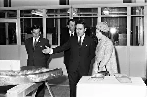 Queen Elizabeth II visits the English Electrical Company Works, Rugby. 13th May 1967