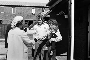 Queen Elizabeth II visits the Greater London Councils riverside town, Thamesmead