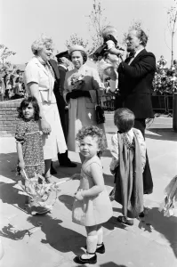 Queen Elizabeth II visits the Greater London Councils riverside town, Thamesmead