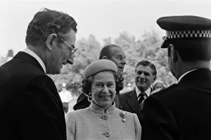 Queen Elizabeth II visits the Greater London Councils riverside town, Thamesmead