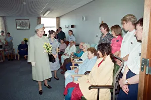 Queen Elizabeth II visits Leicester Royal Infirmary to open the Windsor Building