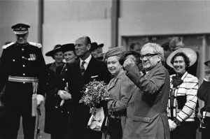 Queen Elizabeth II visits the new exhibition halls at the NEC, Birmingham