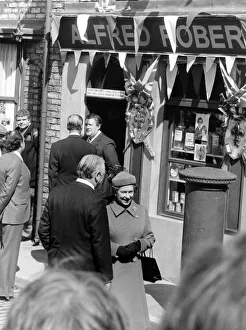 Soap Prints: Queen Elizabeth II visits the new set of Coronation Street, Manchester