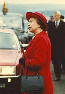 Queen Elizabeth II visits the North East to officially open the Blaydon Bridge