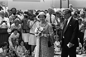 01131 Prints: Queen Elizabeth II visits Port Sunlight as part of its 100th birthday celebrations
