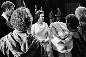 Queen Elizabeth II visits the Royal Shakespeare Theatre, Stratford-upon-Avon