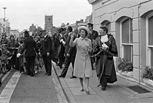 Royalist Prints: Queen Elizabeth II visits Stockton Town Centre during her Silver Jubilee tour