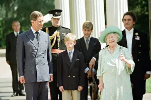 Queen Elizabeth The Queen Mother celebrates her 95th birthday at Clarence House