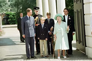Queen Elizabeth The Queen Mother celebrates her 95th birthday at Clarence House alongside