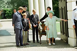 Queen Elizabeth The Queen Mother celebrates her 95th birthday at Clarence House alongside