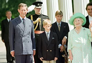 Queen Elizabeth The Queen Mother celebrates her 95th birthday at Clarence House alongside