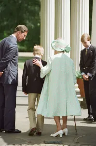 Queen Elizabeth The Queen Mother celebrates her 95th birthday at Clarence House alongside