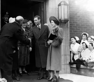 Queen Elizabeth the Queen mother North East Visits King George VI