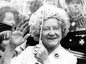 00317 Prints: Queen Elizabeth the Queen Mother North East Visits Queen Elizabeth
