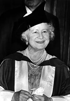 00317 Prints: Queen Elizabeth the Queen Mother North East Visits Queen Elizabeth