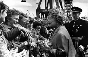 Queen Elizabeth the Queen Mother North East Visits Queen Elizabeth