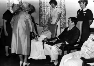 Queen Elizabeth the Queen Mother North East Visits Queen Elizabeth