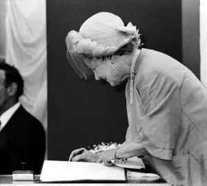 Queen Elizabeth the Queen Mother North East Visits Queen Elizabeth