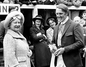 00440 Prints: Queen Elizabeth the Queen Mother North East Visits Queen Elizabeth