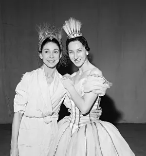 Queen Elizabeth, The Queen Mother, and Princess Margaret attend a gala charity matinee of