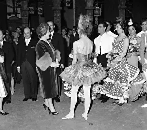 Queen Elizabeth, The Queen Mother, and Princess Margaret attend a gala charity matinee of