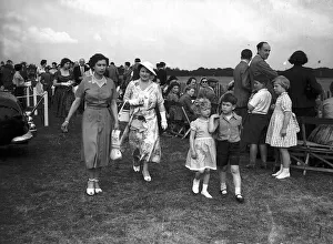 00168 Prints: Queen Elizabeth with the Queen Mother Royal Great Park with Prince Charles