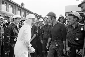 Queen Elizabeth visits visiting Silverwood Colliery, near Rotherham, South Yorkshire