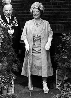 Queen Mother Accompanied by the Mayor of Deptford councillor R. J