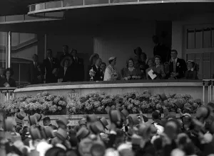 The Queen Mother sees her horse Choir Boy win the Royal Hunt Cup at Royal Ascot