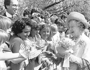 Stratford Prints: THE Queen Mother yesterday upstaged even the Bard on the eve of his big birthday