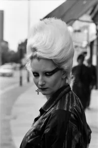 Queen of Punk Rockers, Pamela Rooke aka Jordan at Sex'shop on the Kings Road