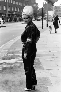 Queen of Punk Rockers, Pamela Rooke aka Jordan at Sex'shop on the Kings Road