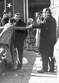Queens counsel Mr. Ivor Richard took a stroll in the sunshine to meet the peole who