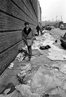 Queue for Rolling Stones Concert at the Free Trade Hall in Manchester