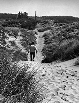 Images Dated 13th June 1974: A quiet stretch of Formby sand dunes. Formby, Sefton, Merseyside. 13th June 1974