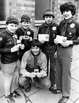 Boy Scouts Prints: This quintet were in line for top awards when the 21st Middlesbrough Scout Group held its