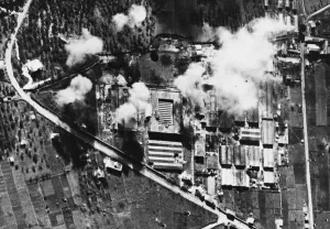 Italy Prints: R. A. F. bomb repair shop and factory at Tivoli during the Second World War
