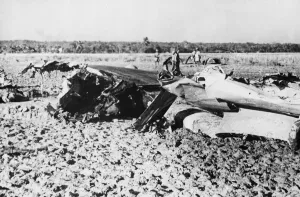 Wreckage Prints: R. A. F. Pilot makes night-fighting record over Calcutta. Three Japanese down in four