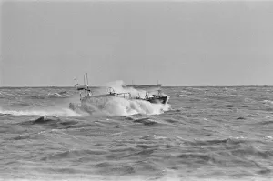 Spray Prints: The R. N. L. B. Sealink Endeavour 12-002 Mersey Class Lifeboat seen here being put through
