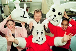 Rabbits Prints: A rabbits costume made by students of fashion at Teesside College of Arts & Design was